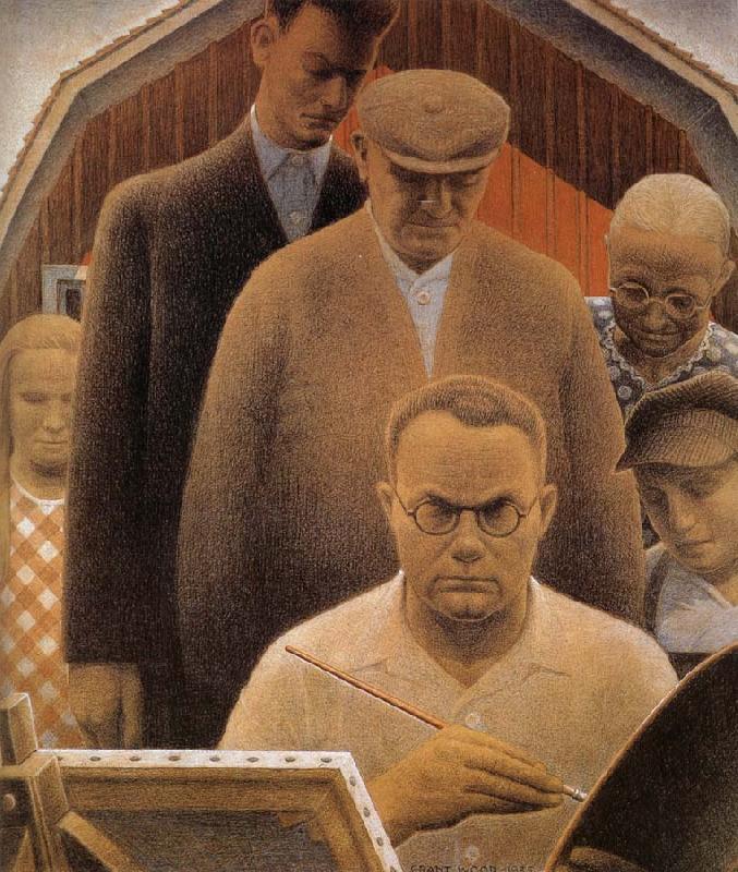 Grant Wood Returned from Bohemia China oil painting art
